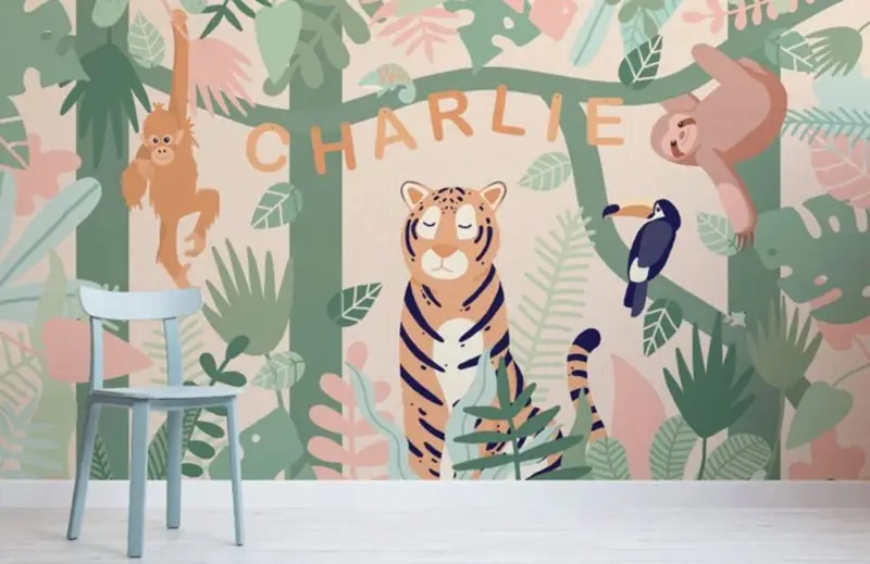7 Inspirasi Wallpaper Kamar Anak Tema Alam dan Hewan