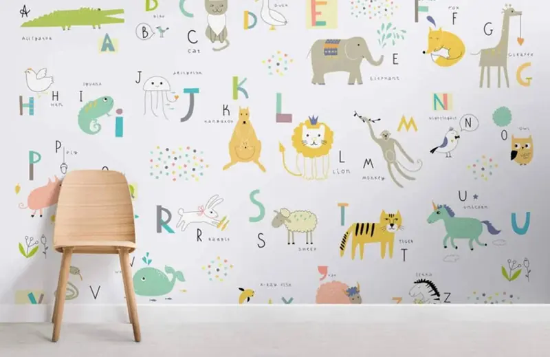 7 Inspirasi Wallpaper Kamar Anak Tema Alam dan Hewan