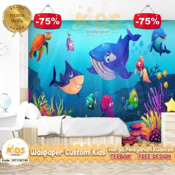 7 Inspirasi Wallpaper Kamar Anak Tema Alam dan Hewan