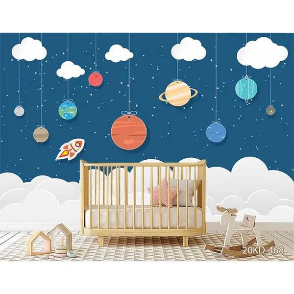 7 Ide Motif Wallpaper Kamar Anak Tema Luar Angkasa