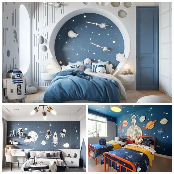 7 Ide Motif Wallpaper Kamar Anak Tema Luar Angkasa