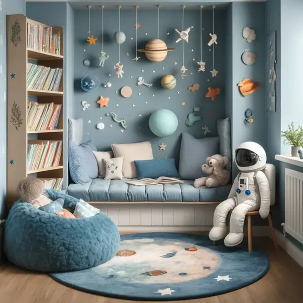 7 Ide Motif Wallpaper Kamar Anak Tema Luar Angkasa