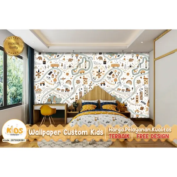13 Ide Motif Wallpaper Kamar Anak Sesuai Minat dan Usia